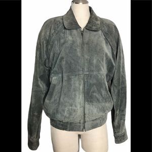 Member’s Only suede jacket shoulder pads 40